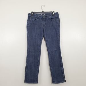 Kenneth Cole Straight Leg Jeans w Ankle Zip